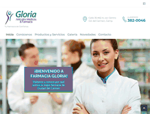 Tablet Screenshot of farmaciasgloria.com
